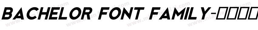 Bachelor Font Family字体转换